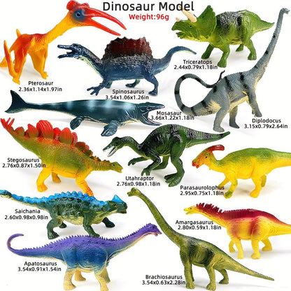 12PCS Farm Animal Toy Set – Mini Poultry & Livestock Figures for Kids