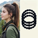 20PCS/Set Basic Bean Elastic Hair Bands For Women Girls High Ponytail Hair Tie Scrunchie Rubber Band Hair Ring Hair Accessories