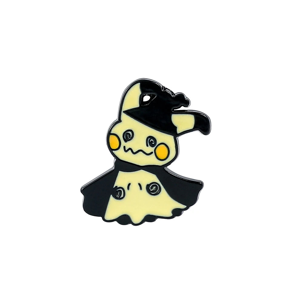 Pokemon Cartoon Metal Enamel Pins Brooch Cute Pikachu Badges Metal Denim Shirt Lapel Pin Jewelry Accessories