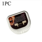 Halloween Vampire Fangs Spoof Teeth Retractable Braces Prom Party Dress up Cosplay Props