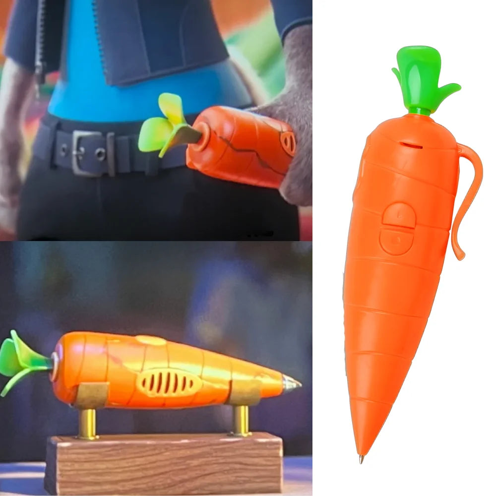 Judy & Nick Carrot Voice Recorder Electronic Sound Toy Can Write Graffiti Ballpoint Pen Novelty Voice Recorder Pen Gift