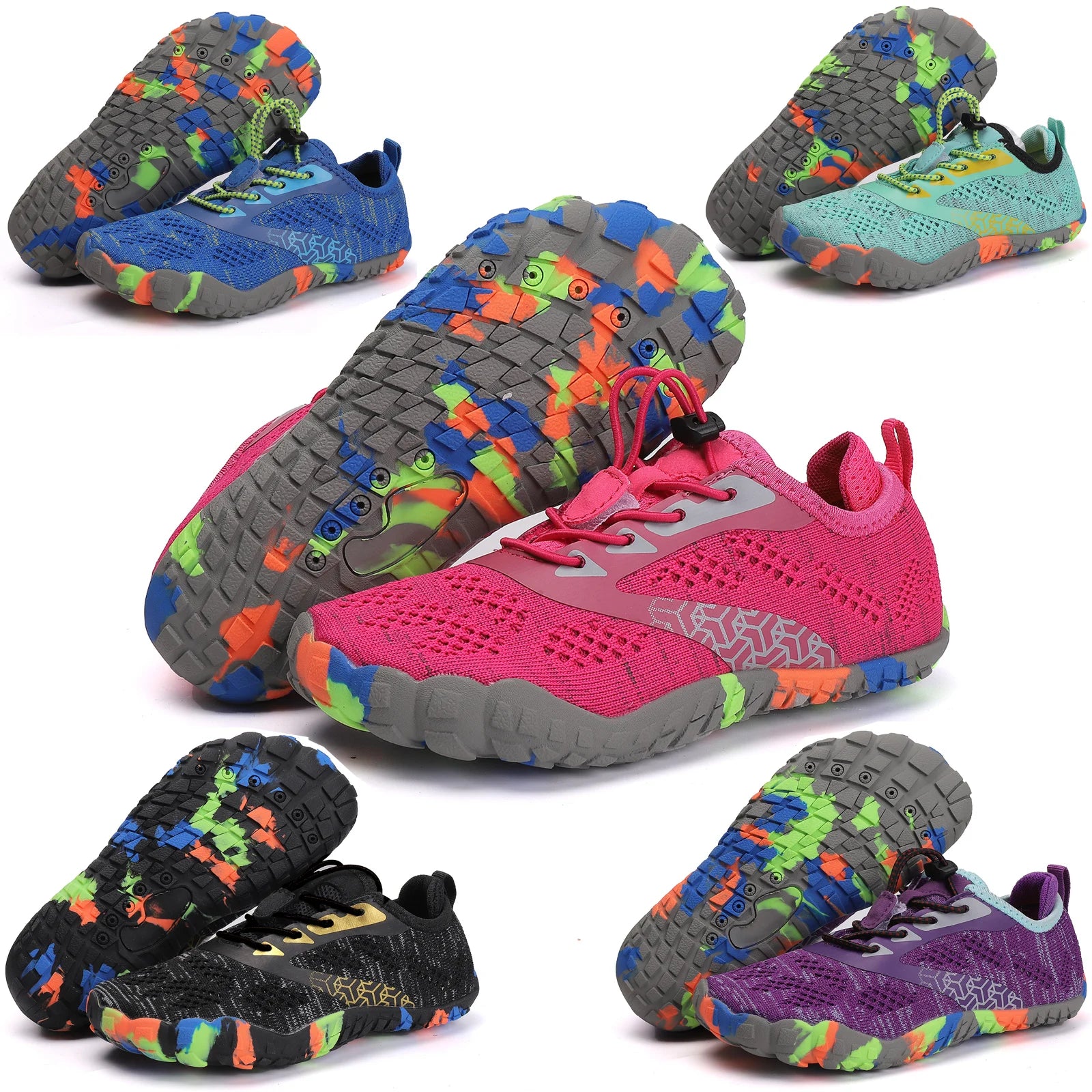 Kids Aqua Shoes Quick Dry Beach Barefoot Water Shoes Boy Girl Drainage Swim Sandals Diving Boating Surfing Sports Wading Sneaker