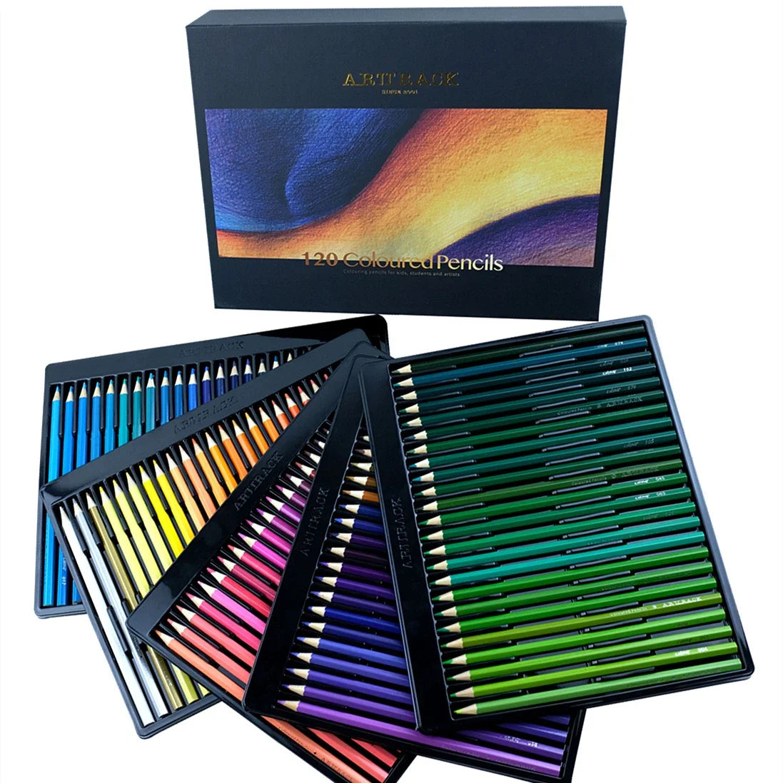 12 Color Oily Colored Pencils Set for Drawing and Sketching