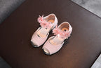 Girls Rhinestone Flower Shoes Princess Dress Pumps for Kids