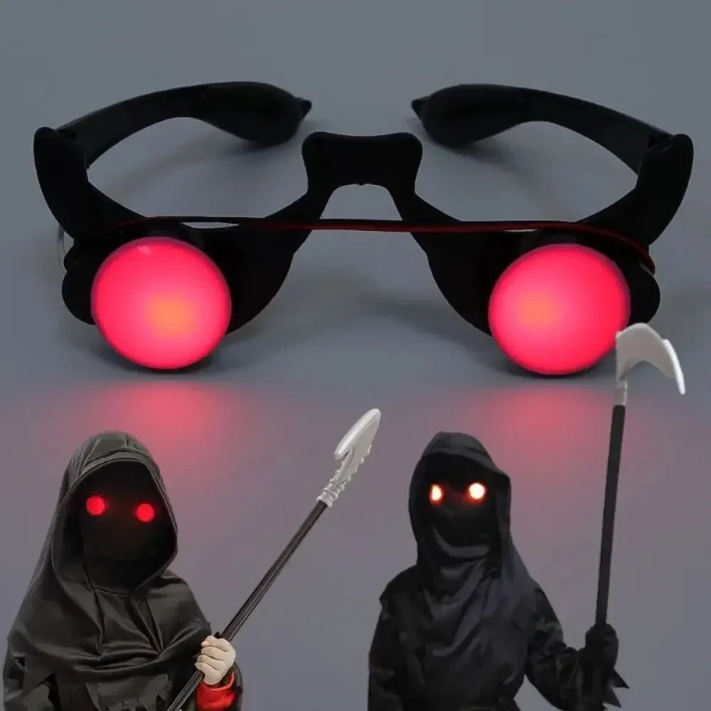 Halloween Red Eye Glasses Props Scary Funny Eyes Costume Role Play Glow in Dark Party Decor Halloween