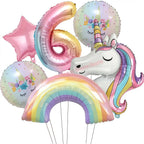Kids Girls Unicorn Birthday Party Decoration Plate Cup Happy 1st Unicorn 3D Balloon Kid Favors Gift Wedding Baby Shower Supplies