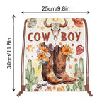 1pc Non Woven Drawstring Bag Birthday Party Gift Bag for Boys Girls Shoulder Storage Bag Multiple Themed Parties to Choose from