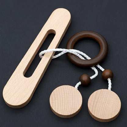 Wooden Ring Unlocking Game Classic Puzzle Intelligence Toy