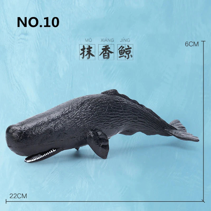 12 Styles Simulated Marine Sea Life Whale Shark Model Ocean Animals Dolphin Creative Home Decor Toys For Children Christmas Gift