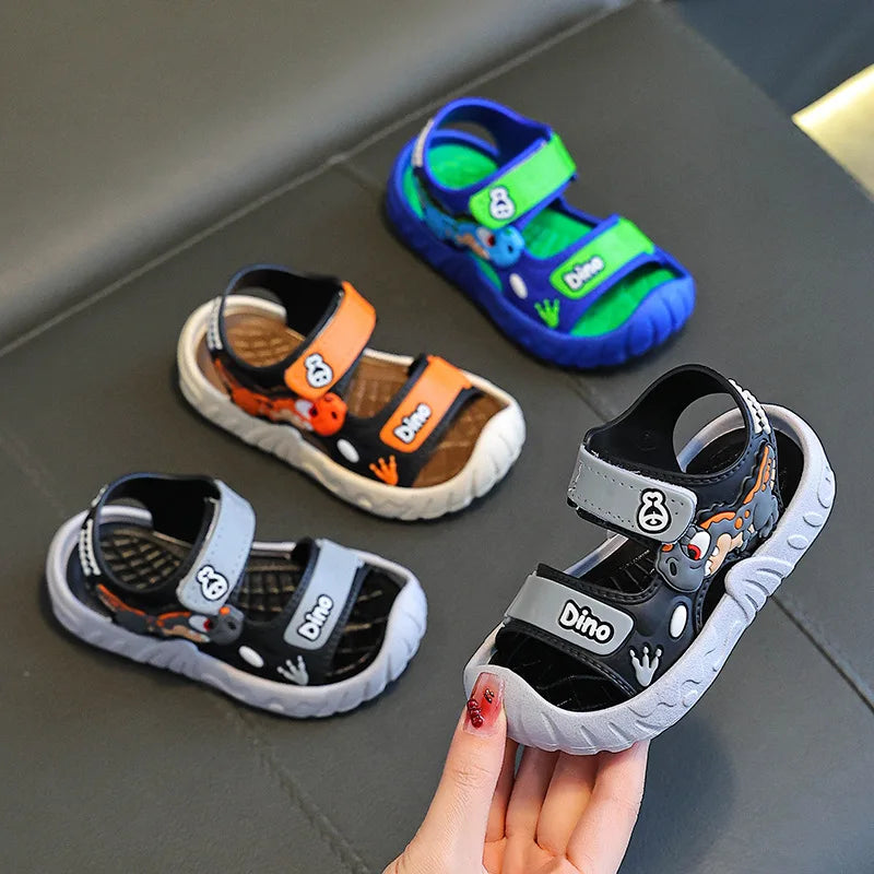 Kids Sport Sandals Breathable Velcro Shoes for Children