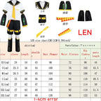 Homchee Trends COS Anime Men Len Cosplay Costume Anime Women Rin JK Uniform for Comic Con Outfits