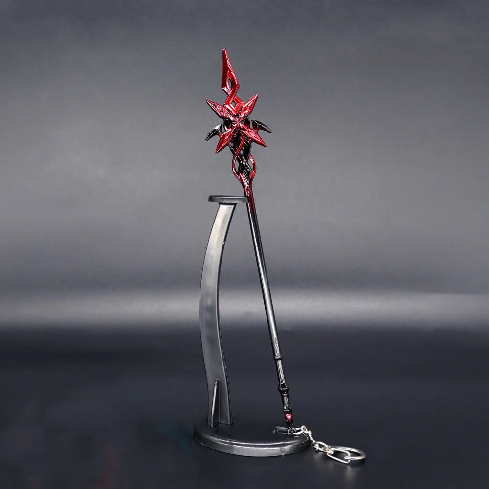 Game Impact Arlecchino Crimson Moon's Semblance Model Sword Cosplay Anime Hero Halloween Party Costume Necklace Fans Collections