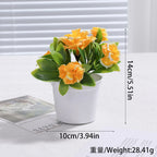 Artificial Plants Bonsai Simulated Tree Potted Fake Flowers Table Porch Potted Ornaments Home Wedding Decor Housewarming Gift