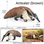 Oenux Realistic Wildlife Animal Model Beaver Badger Wolverine Anteater Pangolin Figurine  Simulation Cognitive Educational Displ