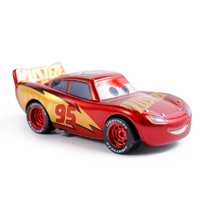 Original Pixar Cars 3 Anime Figure School Bus Cartoon Model Cars 1:55 Metal Die Casting Alloy Cars Child Toys Birthday Gifts