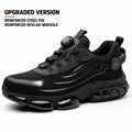 Indestructible Steel Toe Work Shoes for Men Women Rotating Button Safety Shoes Lightweight Construction Work Safety Shoes