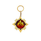 Game Impact Natlan Visions Pendant Cosplay Fontaine Eye Of God DIY Backpack Keychains Halloween Transparent Glasses Women Gifts