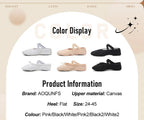 Canvas Ballet Shoes Split Sole Dance Slippers for Kids Adults