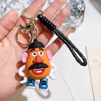 Disney Toy Story Figure Keyring Woody Buzz Alien Smarty Pants Car Keychain Cute Doll Pendant Birthday Christmas Gift for Kids