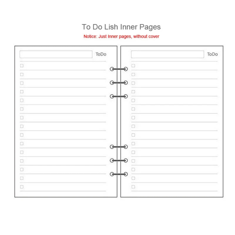A5 A6 A7 Laser Notebook Planner Organizer Binder Books Journal Sketchbook Accessories Diary Office Supplies Notebook