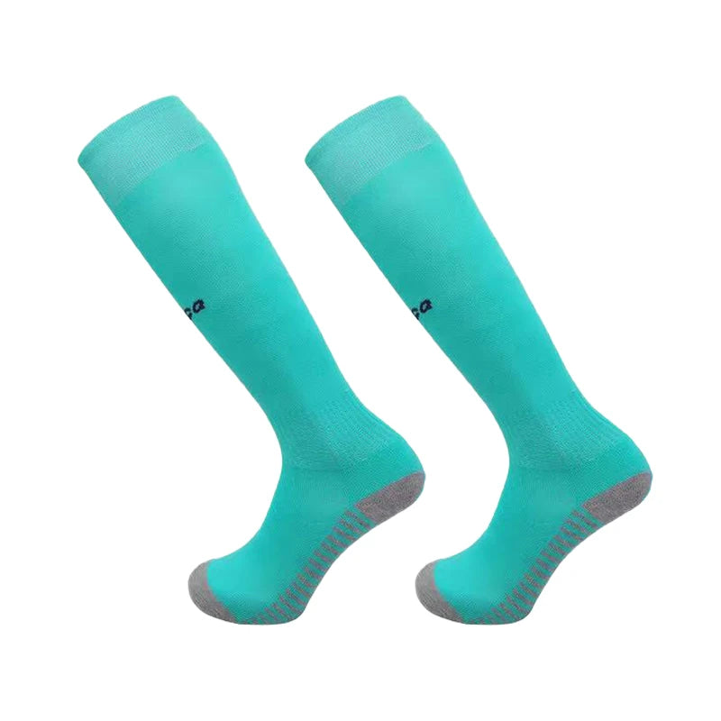 23-24 Season European Football Club Styles Children Adults Soccer Socks Boys Kid's Long Knee High Towel Bottom Sports Sock