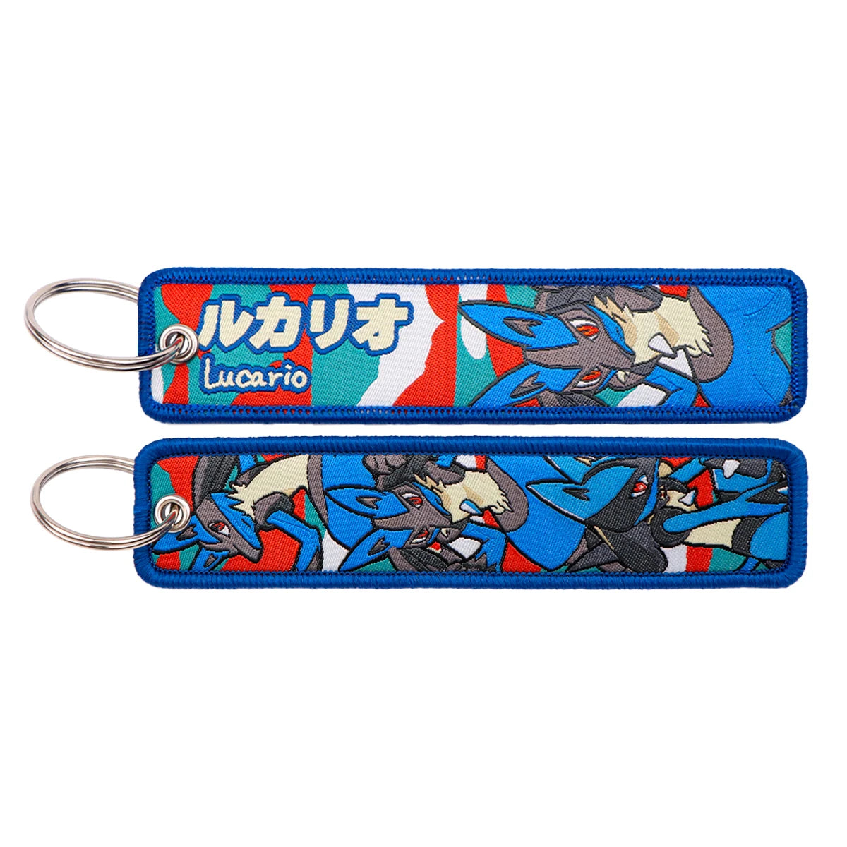 Japanese Anime Elf Monsters Keychain for Cars Backpack Key Holders Embroidery Keyrings Key Tag Jet Tag Accessories Gifts 1pcs
