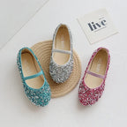 2026 Spring 1 to 12 years old girls dress shoes Beauty Pointed Toe Teen Girl Leather Shoes Bling Princess Wedding Shoes F12131