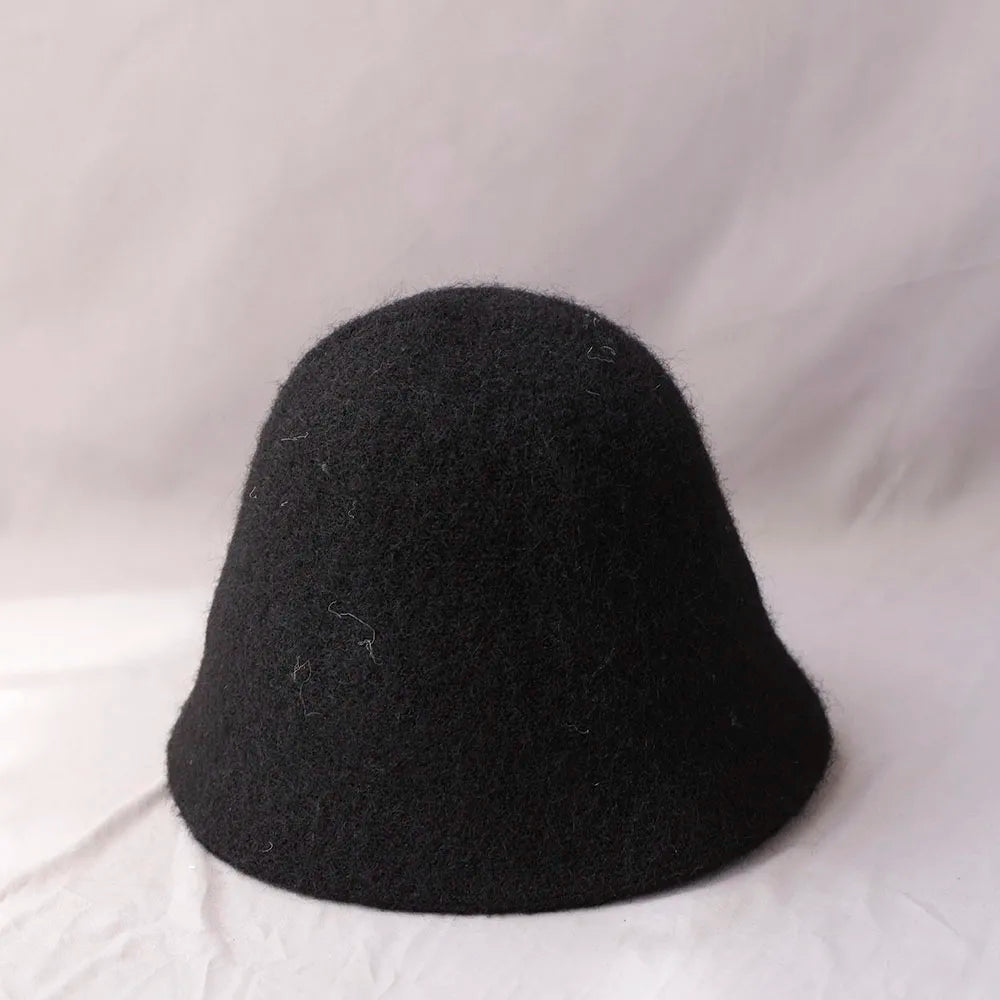 2025 New Autumn Winter Wool Bucket Hat Women Fashion Vintage Fisherman Hats Versatile Cap Spring Felt Hat 6 Colors Foldable Hat