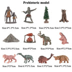Oenux Mini Wild Forest Animals Insect Dinosaur Model Owl Fox Squirrel Hedgehog Fox Frog Figurines Cake Toppers Kid Toy Gift