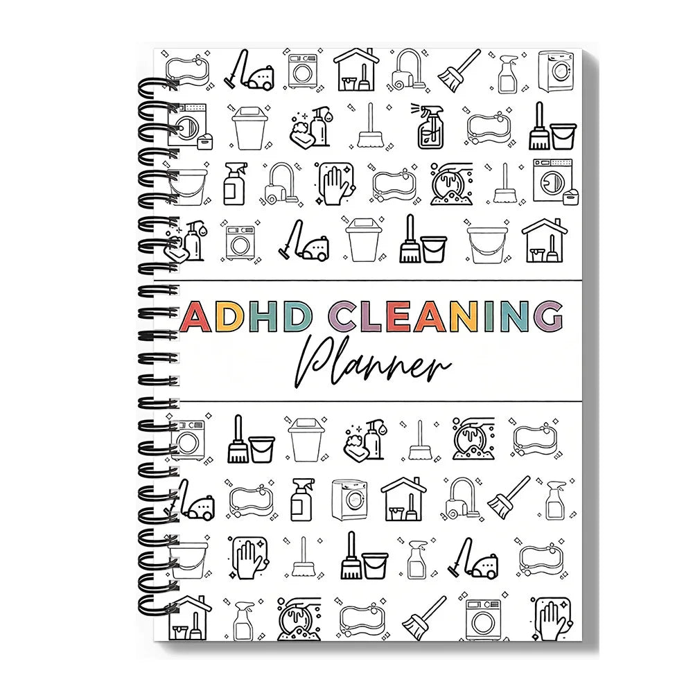 Household Chore Task Notebook Daily Weekly Monthly Cleaning Planner Family Home Cleaning Schedule Chart For Household Management