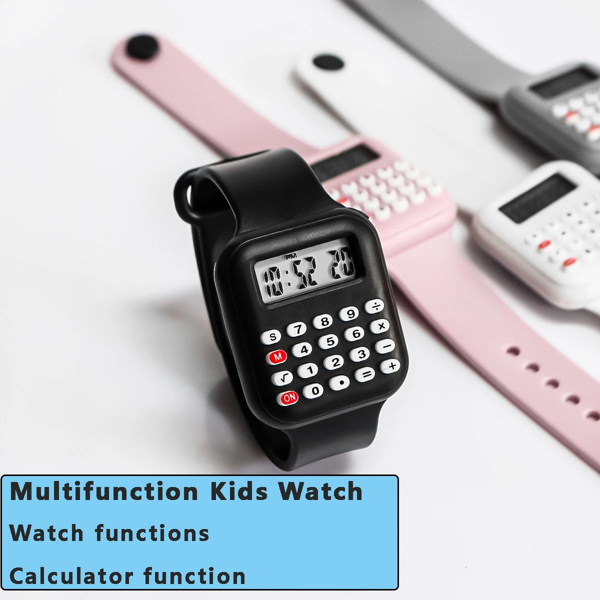 Calculator Watch for Kids – Cartoon LED Digital Sports Watch