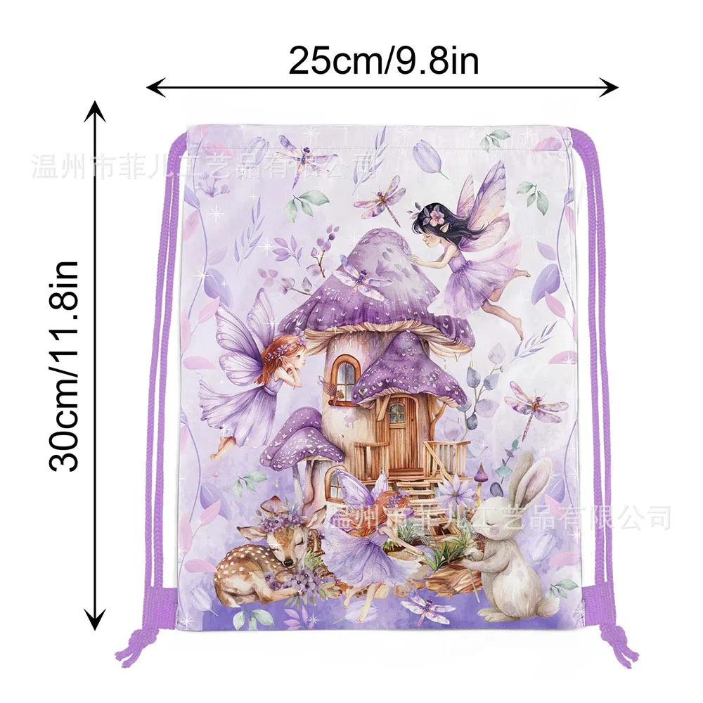 1pc Non Woven Drawstring Bag Birthday Party Gift Bag for Boys Girls Shoulder Storage Bag Multiple Themed Parties to Choose from
