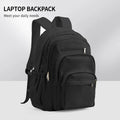 Casual Nylon Backpack, Backpack for Women, Multi-Pocket Design in Light Blue Durable for School, High School and College Bookbag