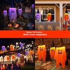 LED Flying Witch Hats Halloween Decorations Hanging Ghost Lights Glowing Wizard Lamp for Bar Party Dress Up