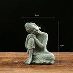 Stone Buddha Statue Ornaments Creative Craft Tabletop Statue Gift for Housewarmin