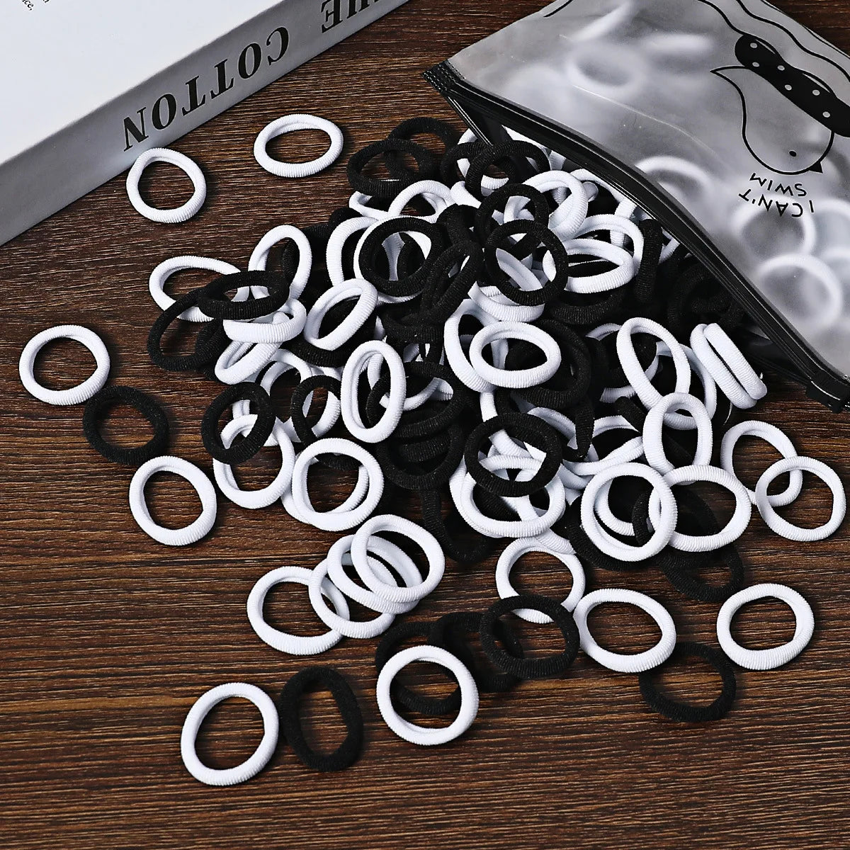 50/100Pcs Colorful Nylon Hair Bands for Children Scrunchie Hair Ties Rubber Band Kids Elastic Hair Leagues Girl Hair Accessories
