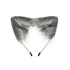 FluffyAnime Animal Fur Fox Tail Cat Paws Gloves and Ears Headwear Face Mask Cosplay Costume  Set Halloween Party Accessorie