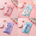 7-In-1 Stationery Set Children Back To School Gel Pen Highlighter Ballpoint Pen Eternal Pencil Tape Eraser Kids Prize Xmas Gift