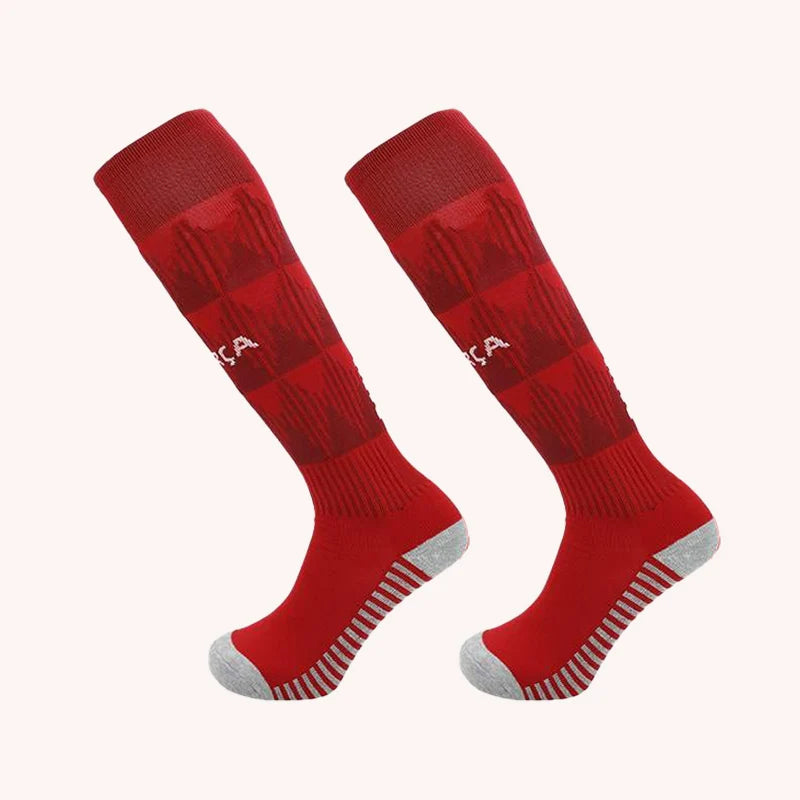 23-24 Season European Football Club Styles Children Adults Soccer Socks Boys Kid's Long Knee High Towel Bottom Sports Sock