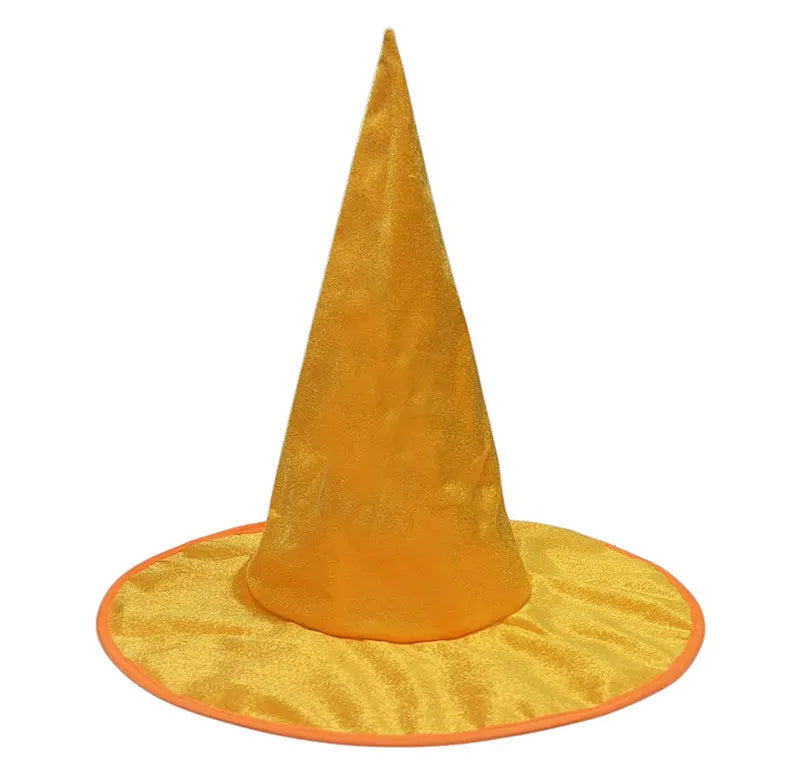Halloween Witch Hat Flannel Wizard Costume Hat for Parties