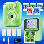 Kids Instant Camera Color Printing Camera 32GB 1080P Thermal Print Toys Camera Print Photo Video Games Music Children Gift