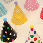 11PCS Birthday party trumpet birthday hat cute color，Son, daughter, child birthday hat, party hat