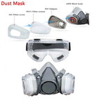 6200 Half Face Dust Mask – 503 5N11 Particle Filters & Goggles Set