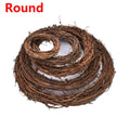 8-30CM Christmas Artificial Wreath Wicker Vine Ring Festival Rattan Garland Xmas Party  Decoration Garlands