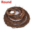 8-30CM Christmas Artificial Wreath Wicker Vine Ring Festival Rattan Garland Xmas Party  Decoration Garlands