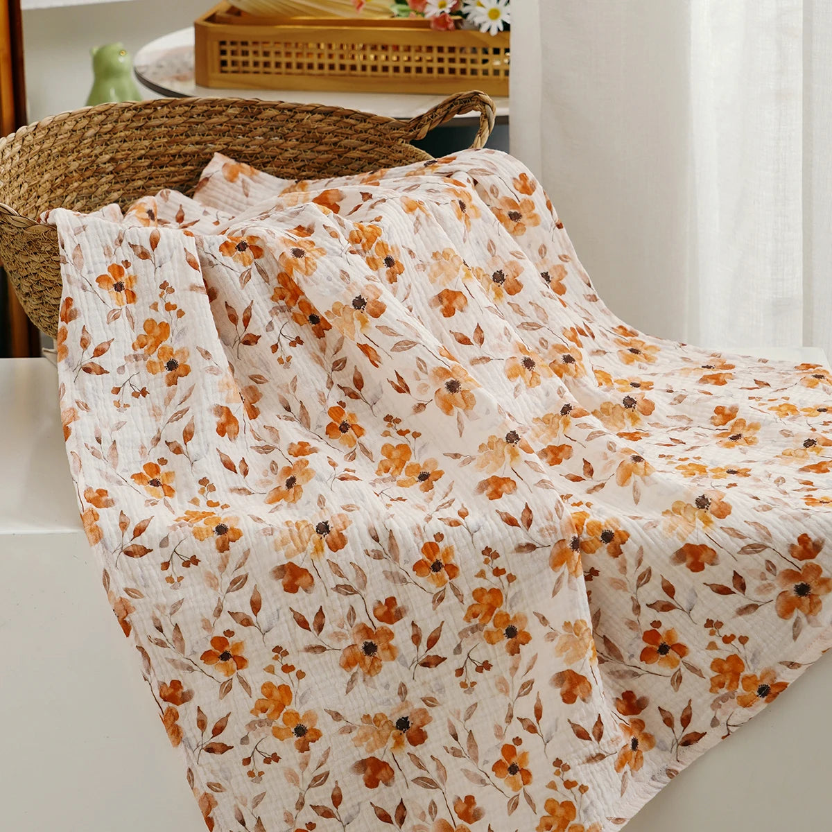 Kangobaby #My Soft Life# 100% Cotton Baby Muslin Blanket Infant Bath Towel Size 80x80cm