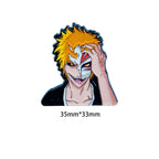 2Pcs Funny Anime Character Enamel Pin Lapel Pins Backpacks Brooches Metal Brooch for Clothes Fashion Jewelry Gifts for Friends