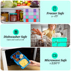 Adorable Kids Lunch Box Student Microwave Safe Travel Bento Box Halloween Container Portable Leak Proof Fruit Salad Bento Box