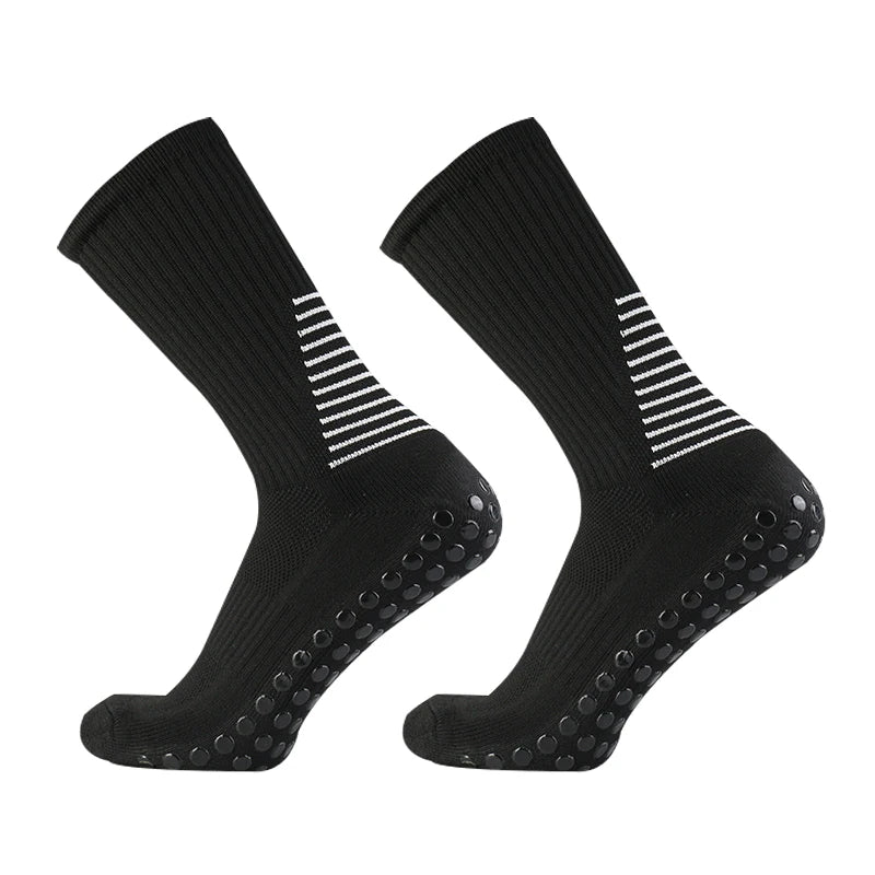 2023 New Silicone Anti slip Football Socks for Men and Women Gripping Outdoor Sports Running Soccer Socks