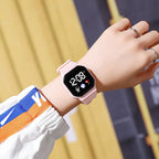 Kids Football LED Digital Sports Watch – Silicone Wristwatch